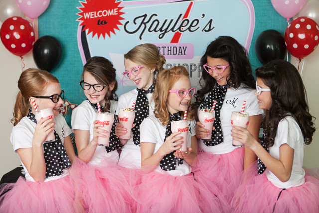 retro soda shoppe birthday party