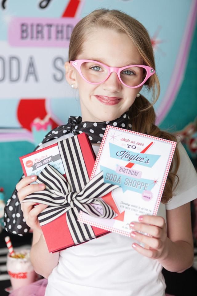 retro soda shoppe birthday party