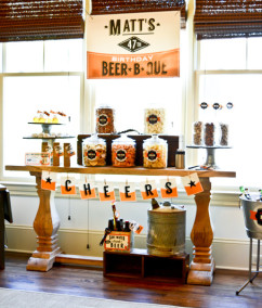 A Retro Beer-B-Que Birthday Party