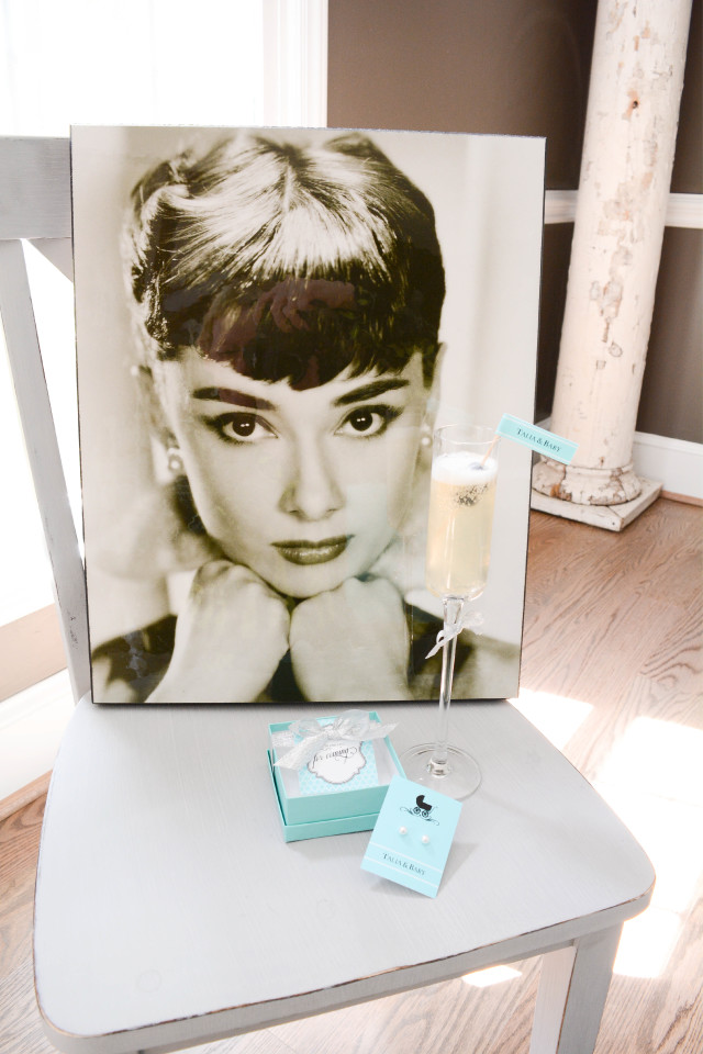 Audrey Hepburn Breakfast at Tiffanys baby shower