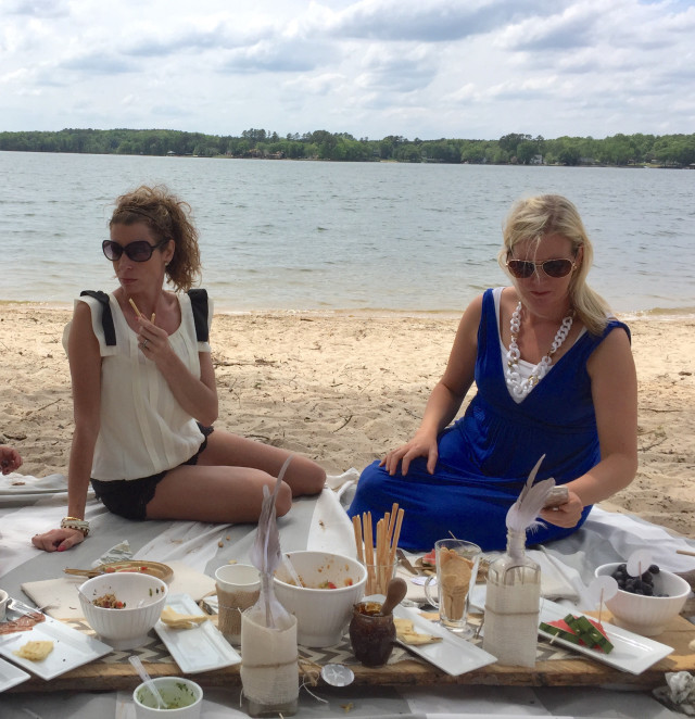 lake picnic with friends