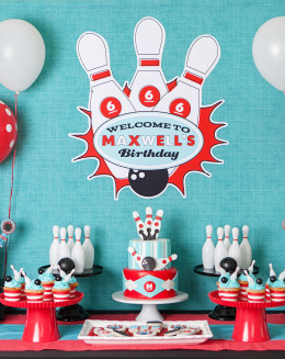 Retro Bowling Birthday Party