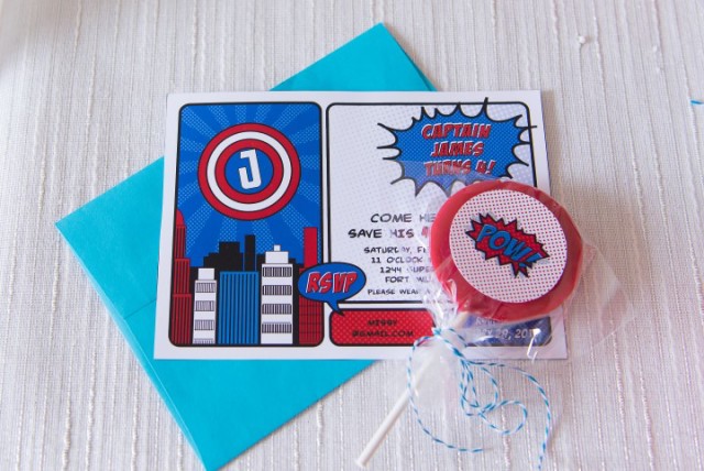 Avengers Inspired Party with Printable Invitations from Anders Ruff