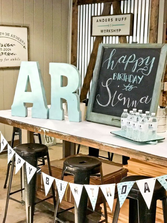 Arts and crafts birthday party