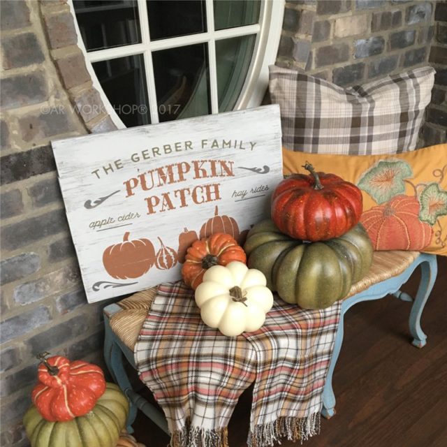 Fall pumpkin patch wood sign