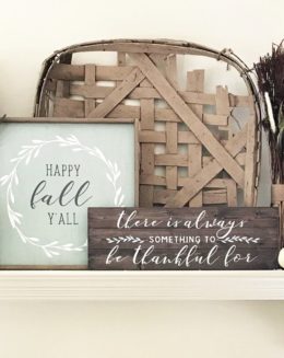 fall wood signs