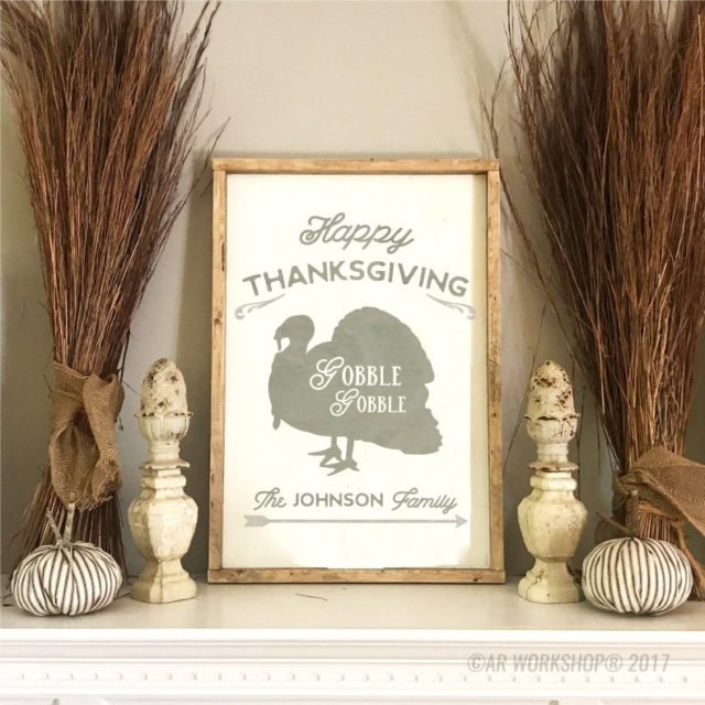 Fall Thanksgiving Turkey sign