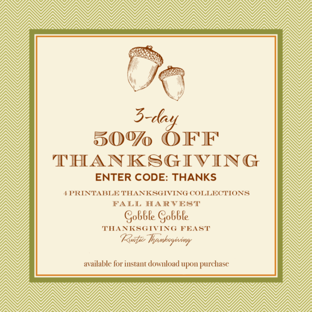 Thanksgiving sale