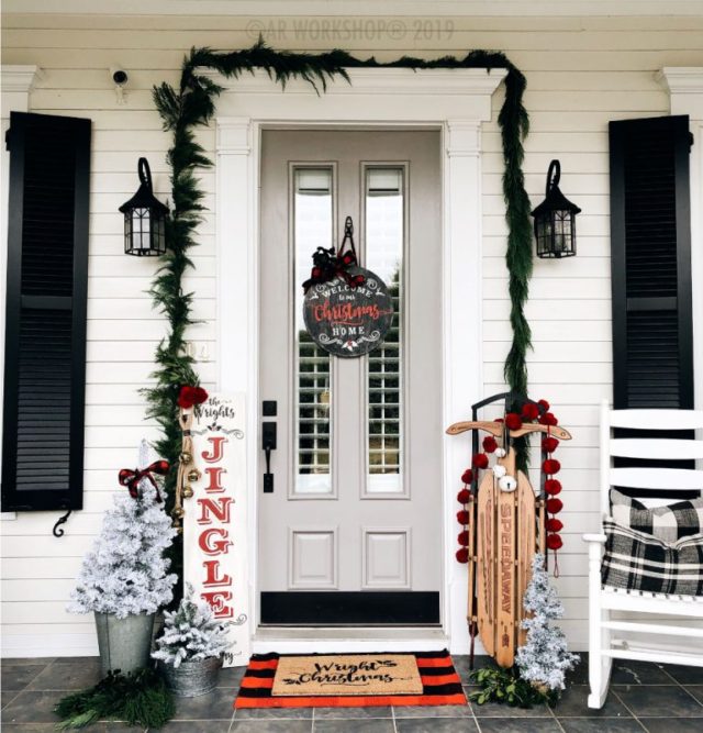 winter holiday porch inspiration