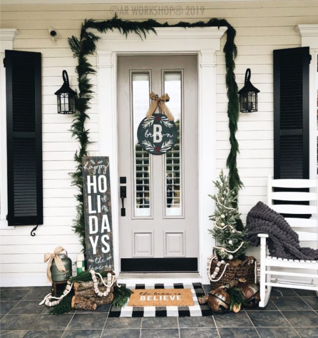 winter holiday porch inspiration