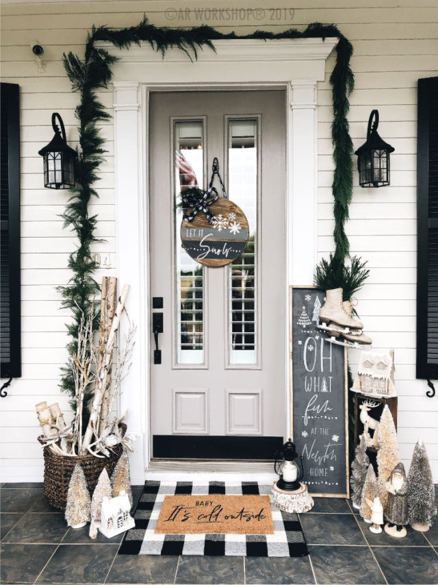 winter holiday porch inspiration