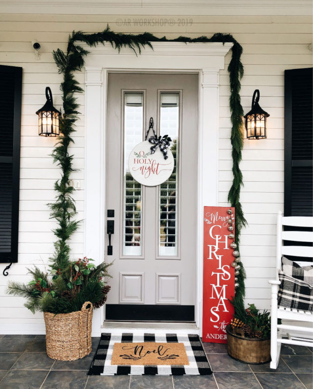 winter holiday porch inspiration