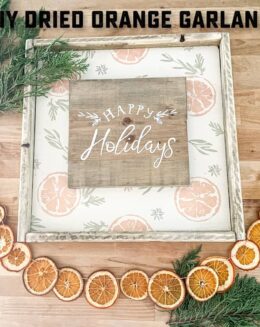 DIY dried orange garland