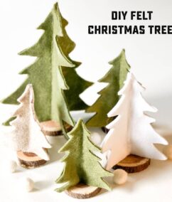 DIY Felt Christmas Trees