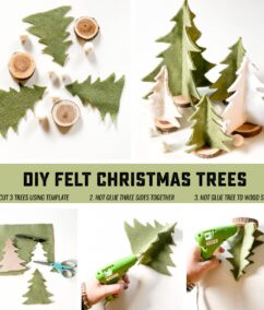 DIY Felt Christmas Trees