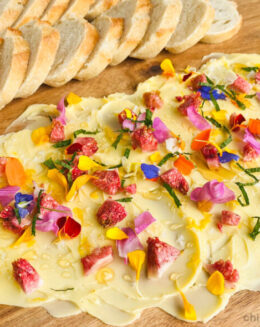 lemon, fig, and honey butter board