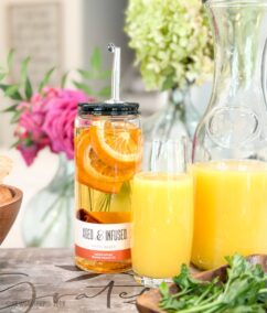 Brunch DIY: Bagel and Cream Cheese Board + Age & Infused Mimosas