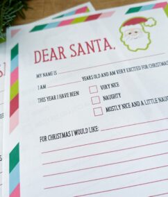 Free Printable Letter to Santa