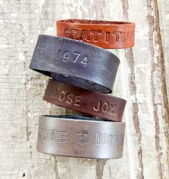 AR Workshop New Project Alert: Leather Bracelet Stamping