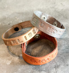 AR Workshop New Project Alert: Leather Bracelet Stamping