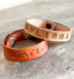 AR Workshop New Project Alert: Leather Bracelet Stamping