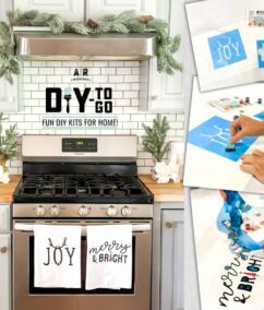 Holiday Tea Towel DIY-to-Go Kits from AR Workshop: Available Now