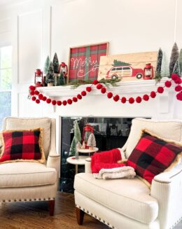 DIY holiday hearth
