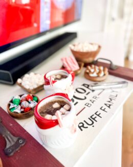 DIY hot cocoa bar