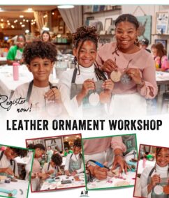 AR Workshop Christmas in July New Project Release: Leather Ornaments