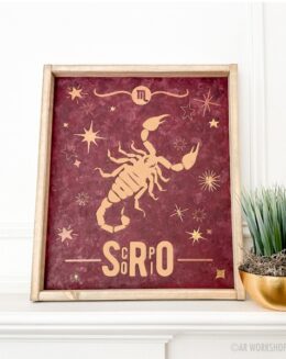 DIY Zodiac sign home decor