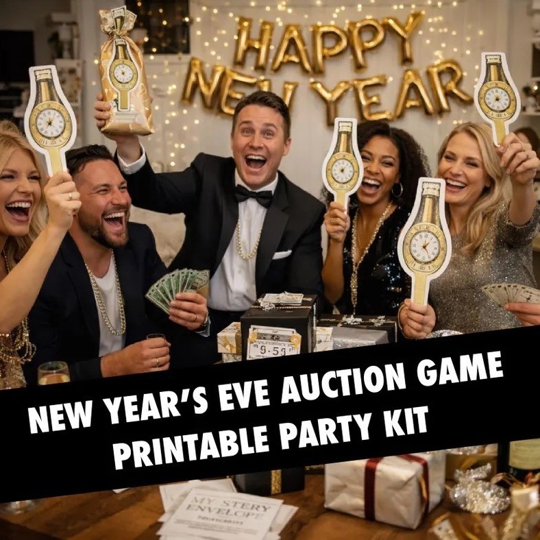 New Year's Eve Auction Game printable
