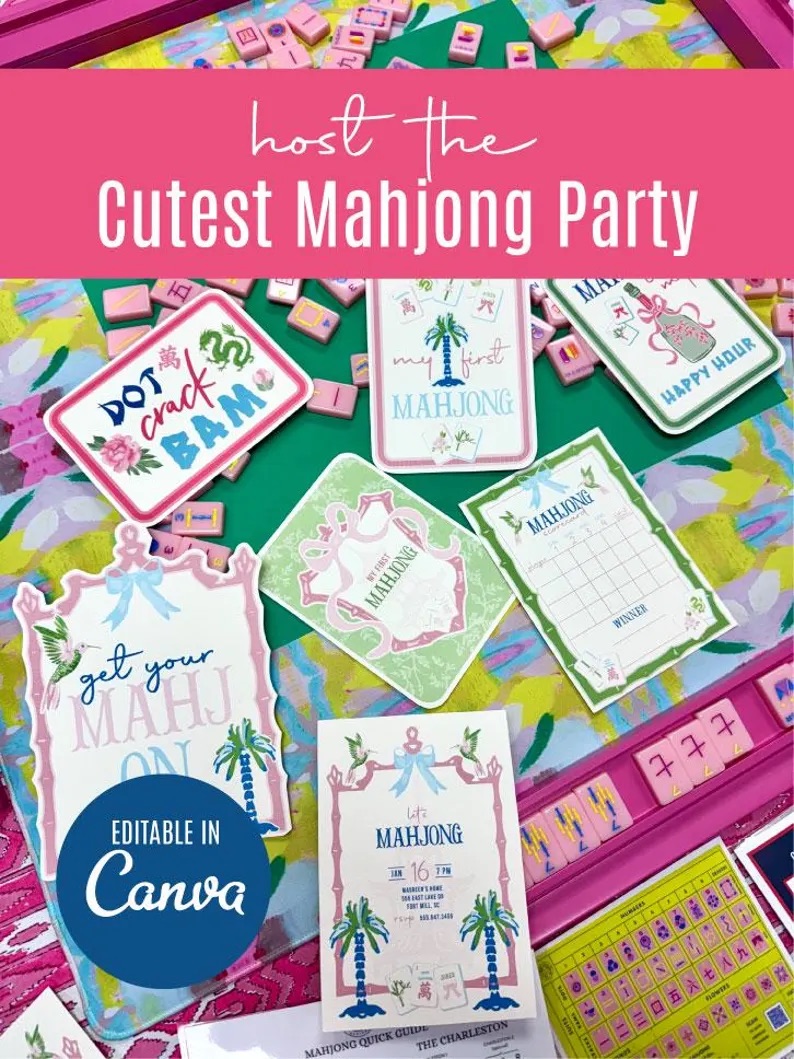 Mahjong night printable