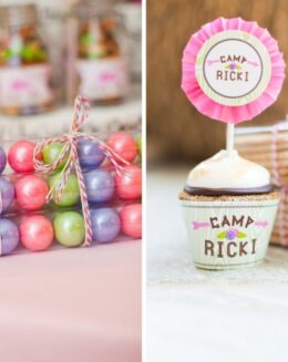 Emily Maynard Glam Camping Birthday Party