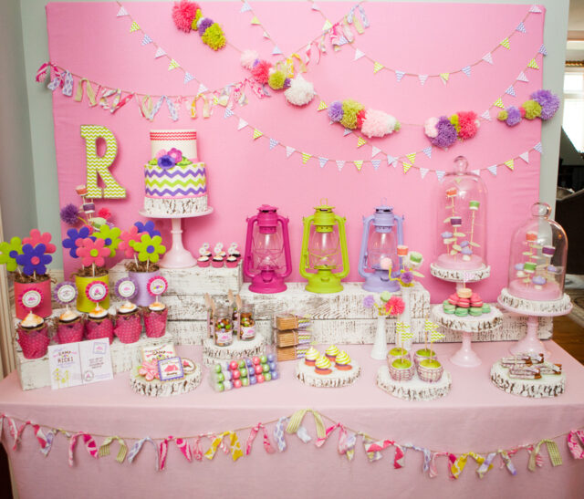 Emily Maynard Glam Camping Birthday Party