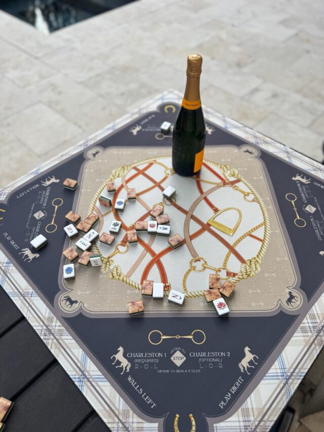 equestrian mahjong mat