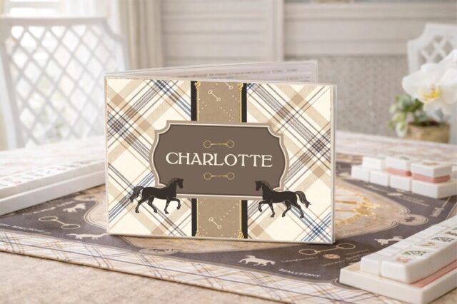 equestrian mahjong card cover