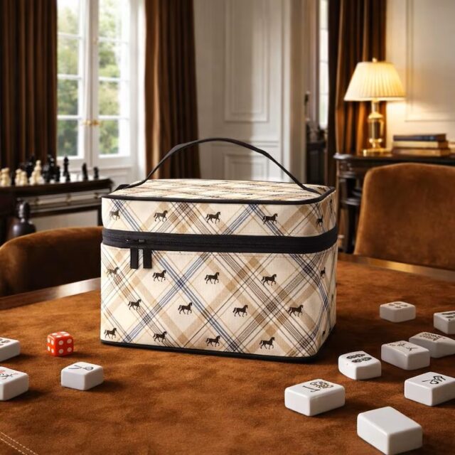 equestrian Mahjong tile tote