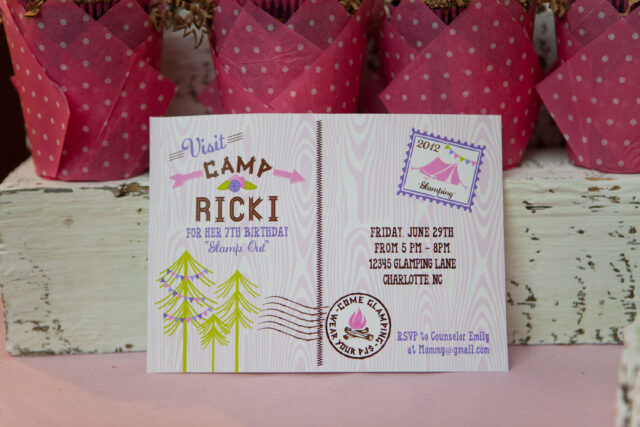 Emily Maynard Glam Camping Birthday Party