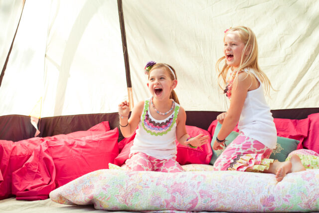 Emily Maynard Glam Camping Birthday Party