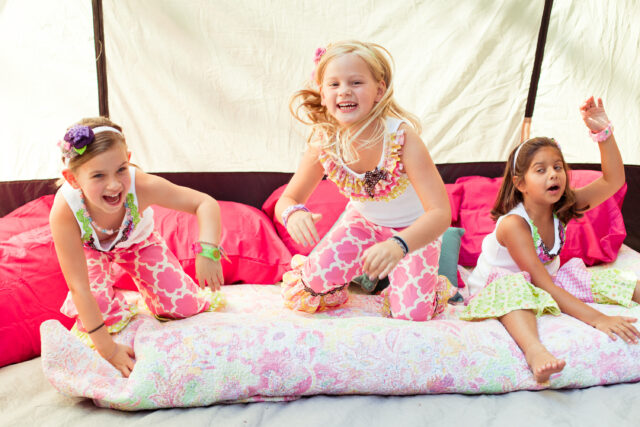 Emily Maynard Glam Camping Birthday Party