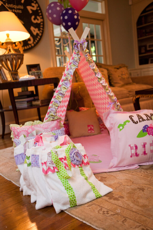 Emily Maynard Glam Camping Birthday Party