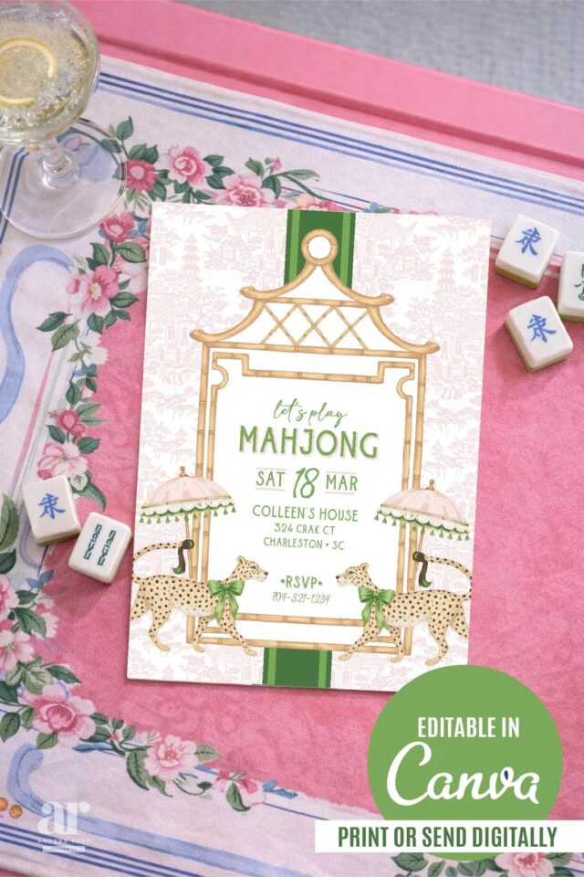 mahjong invitation