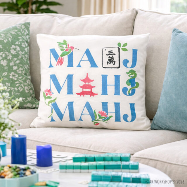 DIY mahjong home decor